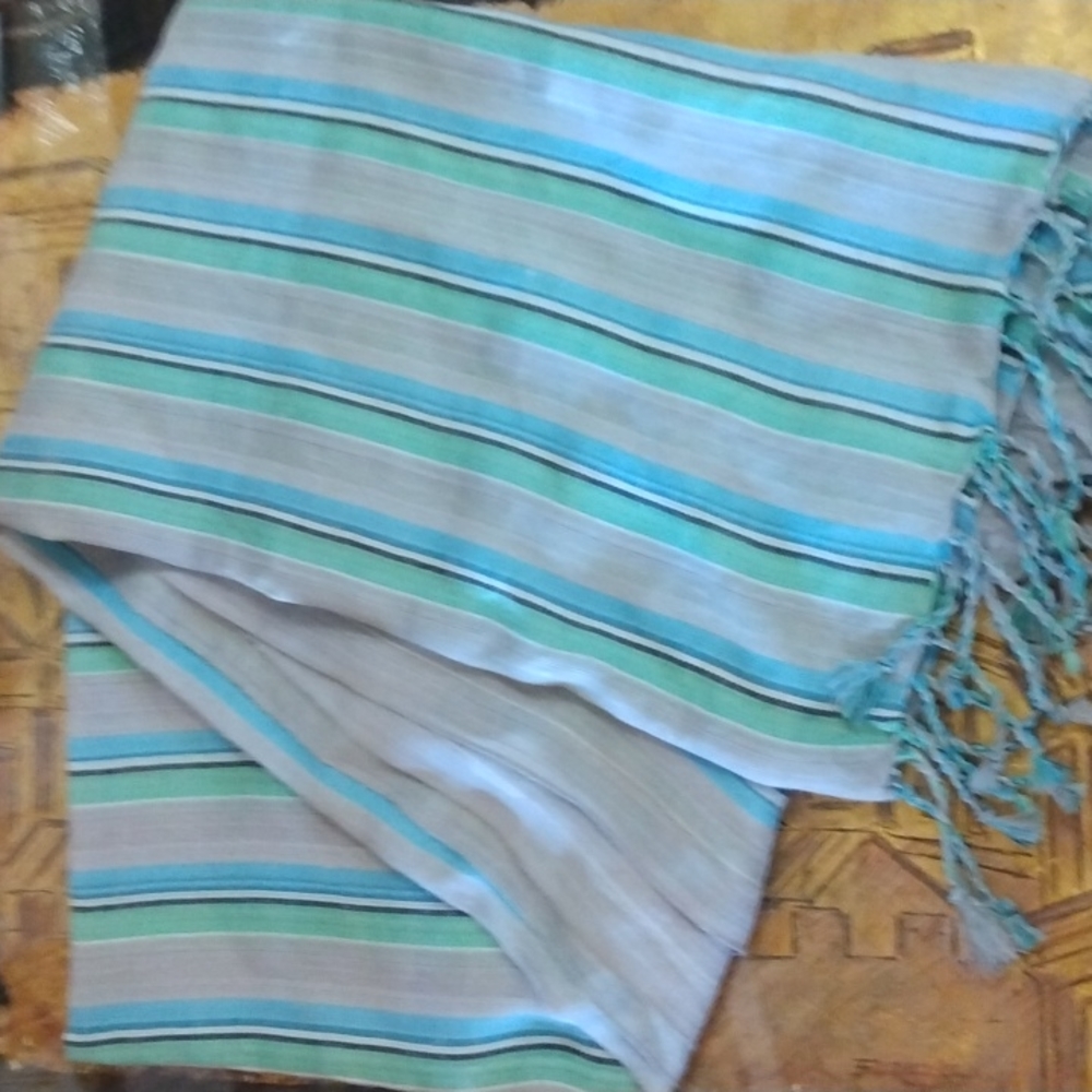 Long striped scarf